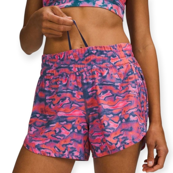 Lululemon Tracker 4" Shorts Lined Chroma Clash Multi 14 - Picture 10 of 16